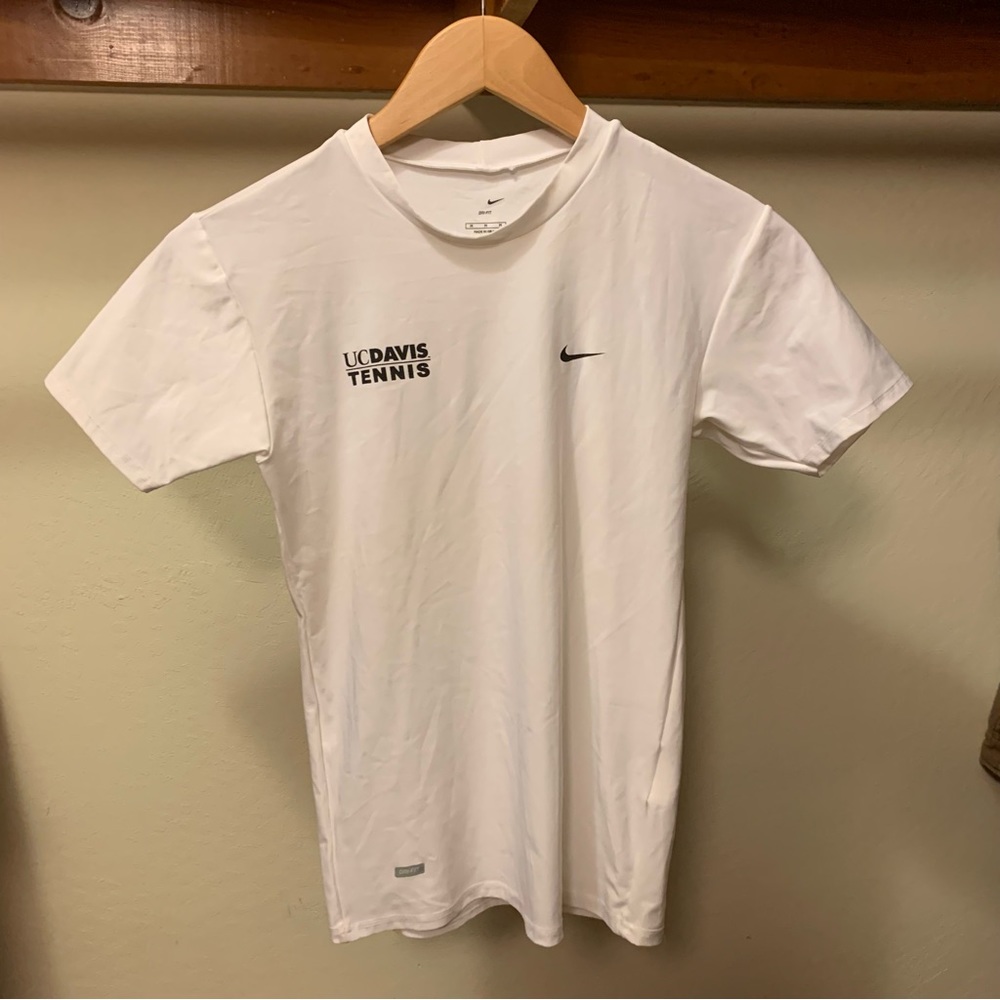 Nike Dri-fit White Tennis shirt Size Small Womens